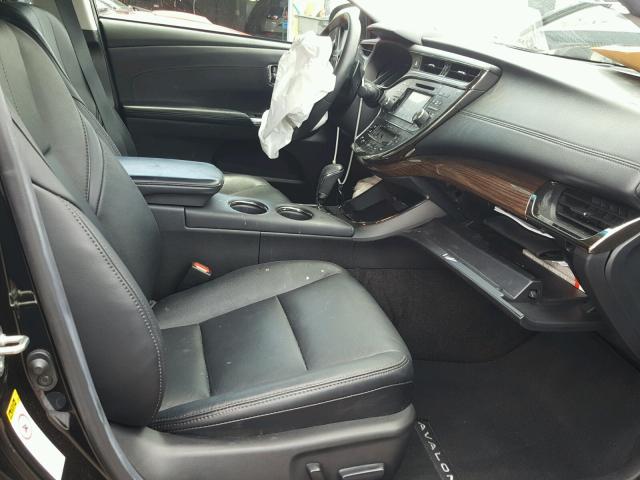 4T1BK1EBXFU166655 - 2015 TOYOTA AVALON XLE BLACK photo 5