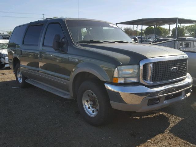 1FMNU42S01EC27639 - 2001 FORD EXCURSION GREEN photo 1