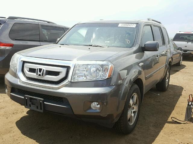 5FNYF4H52BB036320 - 2011 HONDA PILOT EXL GRAY photo 2