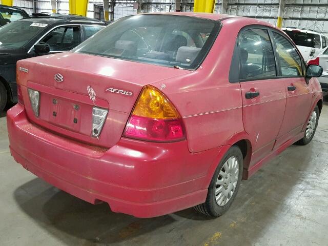 JS2RA41S535157838 - 2003 SUZUKI AERIO S RED photo 4