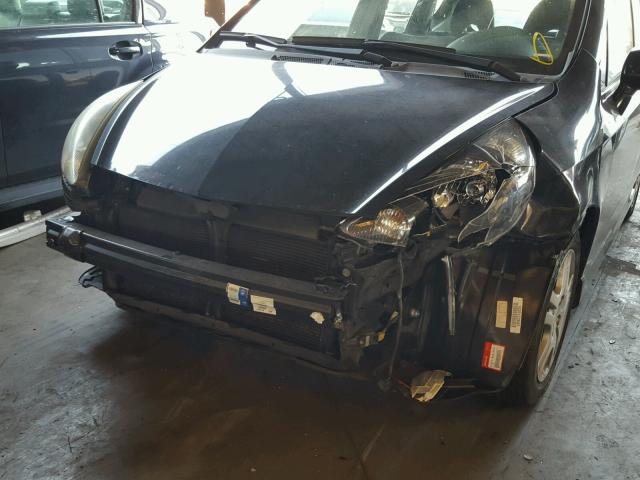 JHMGD37657S005738 - 2007 HONDA FIT S BLACK photo 9