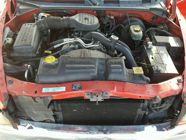 1B7GL22X5YS793016 - 2000 DODGE DAKOTA RED photo 7