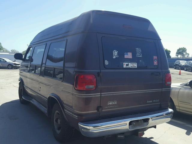 2B6HB11Y7YK139791 - 2000 DODGE RAM VAN B1 BROWN photo 3