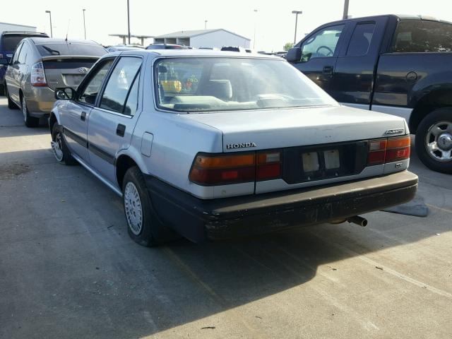 1HGBA5429GA085876 - 1986 HONDA ACCORD DX BLUE photo 3