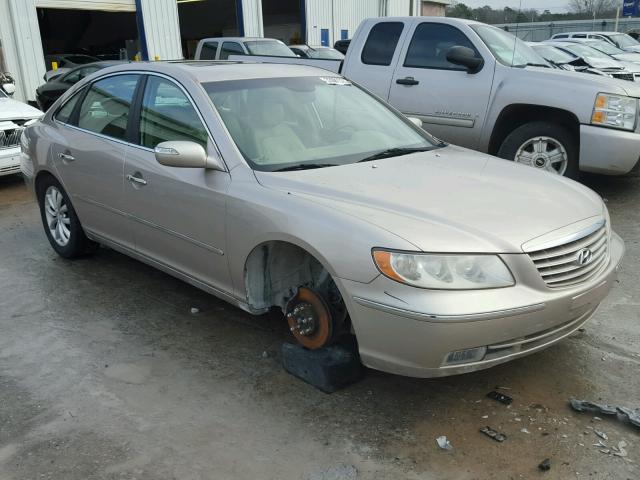 KMHFC46F58A257161 - 2008 HYUNDAI AZERA SE BEIGE photo 1