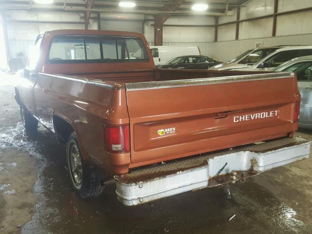 1GCDC14N2GF435355 - 1986 CHEVROLET C10 ORANGE photo 3