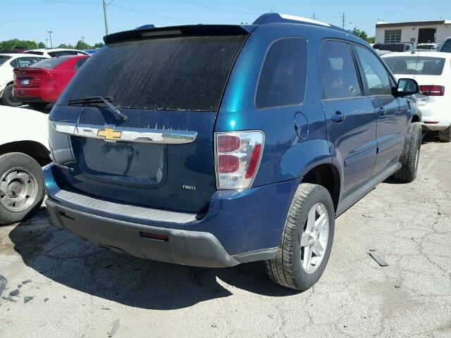 2CNDL73F266082780 - 2006 CHEVROLET EQUINOX LT TEAL photo 4