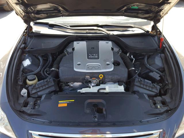 JNKCV64E39M604430 - 2009 INFINITI G37 BASE GRAY photo 7