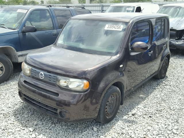 JN8AZ2KR4AT167242 - 2010 NISSAN CUBE BASE MAROON photo 2