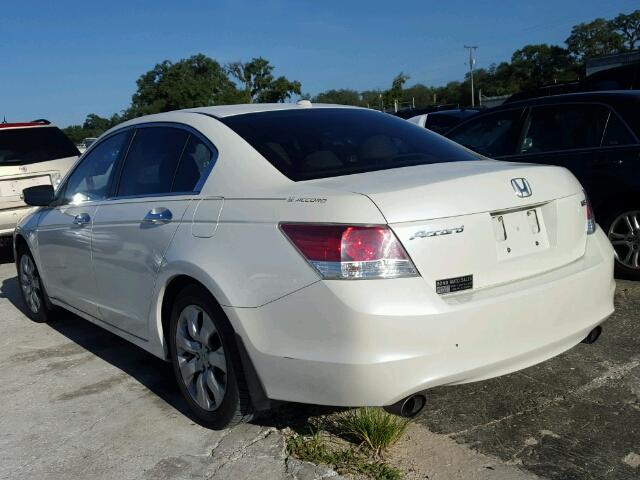 1HGCP36858A036491 - 2008 HONDA ACCORD EXL WHITE photo 3