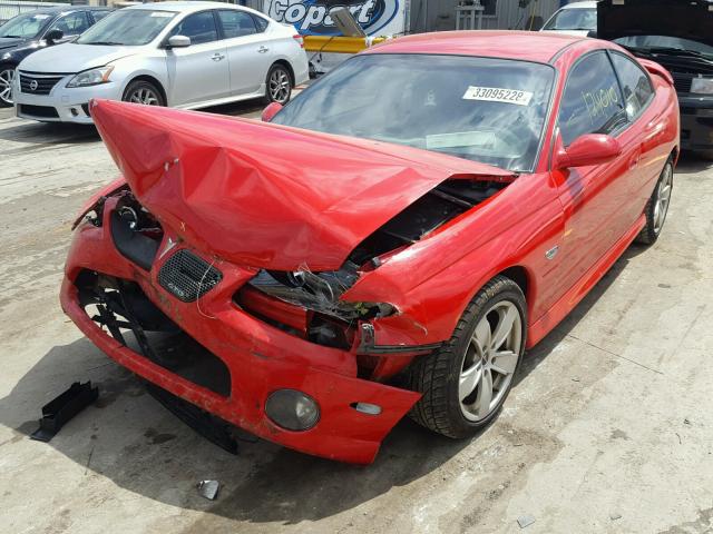 6G2VX12G74L185239 - 2004 PONTIAC GTO RED photo 2