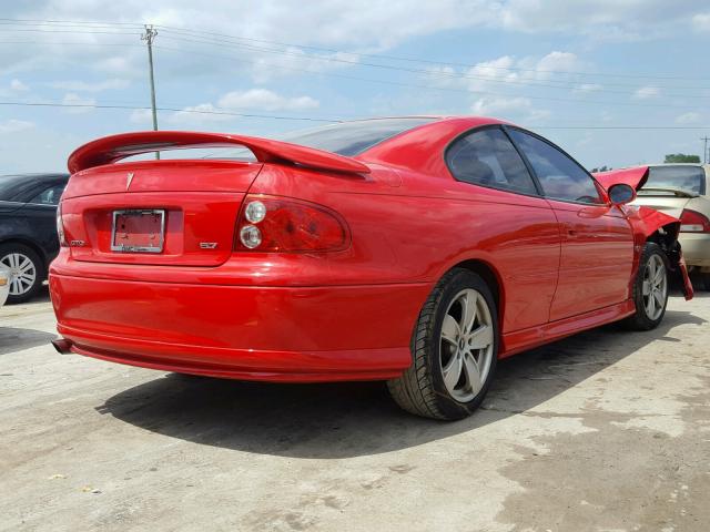 6G2VX12G74L185239 - 2004 PONTIAC GTO RED photo 4