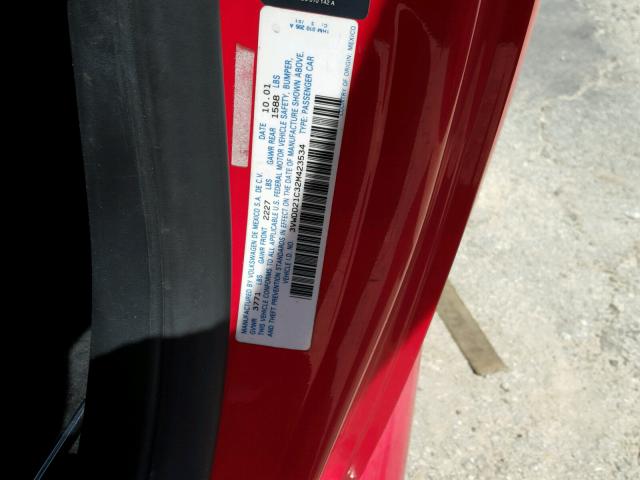 3VWDD21C32M423534 - 2002 VOLKSWAGEN NEW BEETLE 红色 照片 10