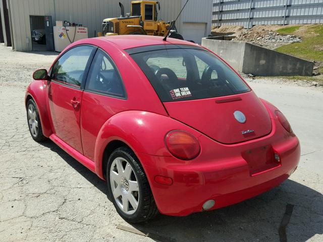 3VWDD21C32M423534 - 2002 VOLKSWAGEN NEW BEETLE 红色 照片 3