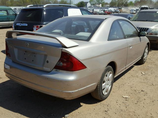 1HGEM22972L040242 - 2002 HONDA CIVIC EX BEIGE photo 4