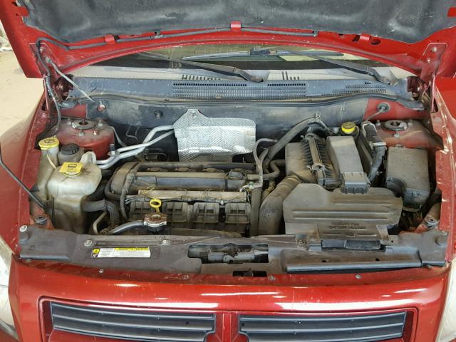 1B3HB48A19D180047 - 2009 DODGE CALIBER SX RED photo 7