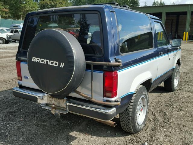 1FMCU14T7KUB49671 - 1989 FORD BRONCO II BLUE photo 4