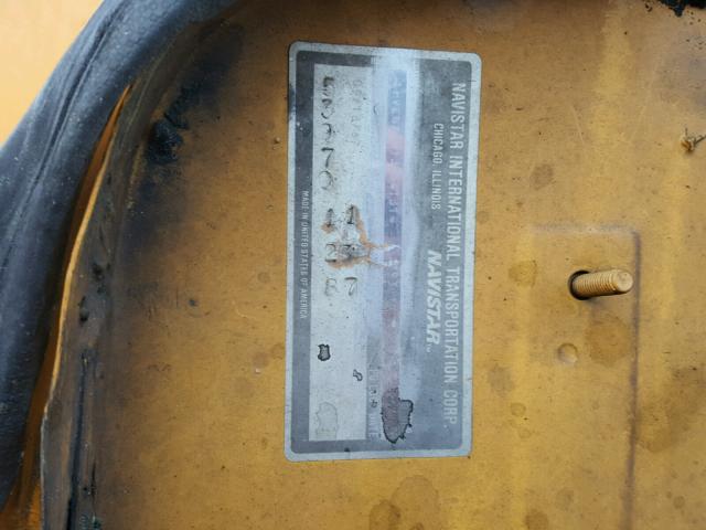 1HVLNZRL1JH541314 - 1988 INTERNATIONAL S-SERIES 1 黄色 照片 10