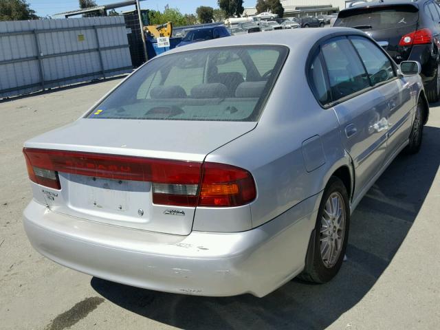 4S3BE635X37212582 - 2003 SUBARU LEGACY L SILVER photo 4