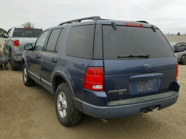 1FMZU73K73ZA52111 - 2003 FORD EXPLORER X BLUE photo 3