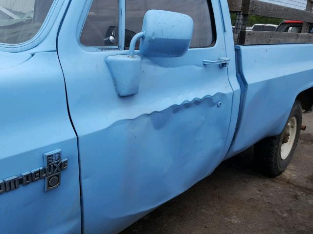 2GCGC34M9E1198559 - 1984 CHEVROLET C30 BLUE photo 9