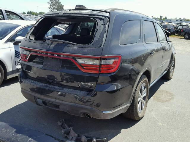 1C4RDHDG2GC455491 - 2016 DODGE DURANGO LI BLACK photo 4