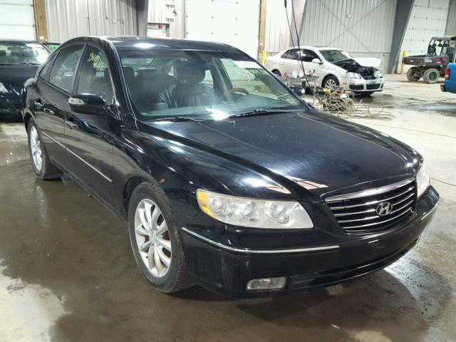 KMHFC46F87A158400 - 2007 HYUNDAI AZERA SE BLACK photo 1