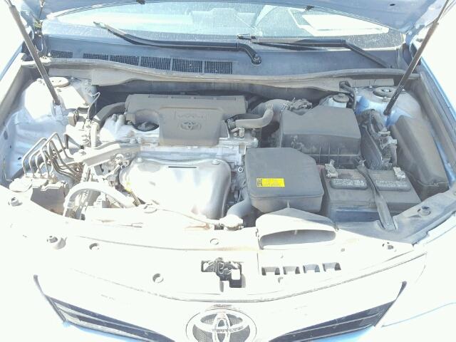 4T1BF1FK5CU554813 - 2012 TOYOTA CAMRY BASE BLUE photo 7