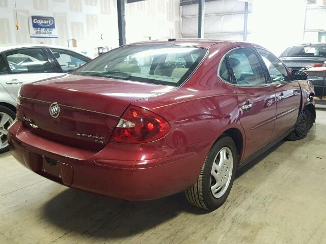 2G4WC582261115454 - 2006 BUICK LACROSSE C MAROON photo 4