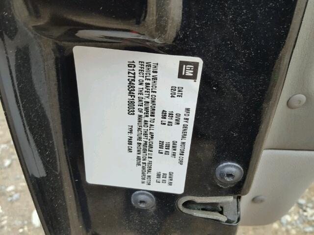 1G1ZT54834F180033 - 2004 CHEVROLET MALIBU LS 黑色 照片 10