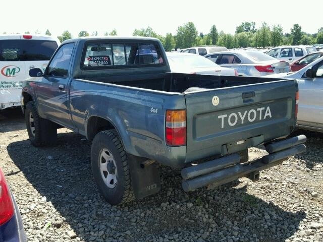 4TARN01PXPZ112729 - 1993 TOYOTA PICKUP 1/2 GREEN photo 3