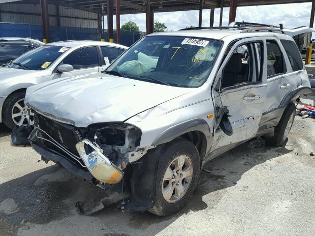 4F2YZ04163KM23136 - 2003 MAZDA TRIBUTE SILVER photo 2