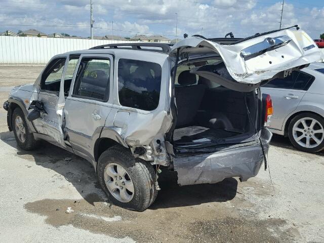 4F2YZ04163KM23136 - 2003 MAZDA TRIBUTE SILVER photo 3