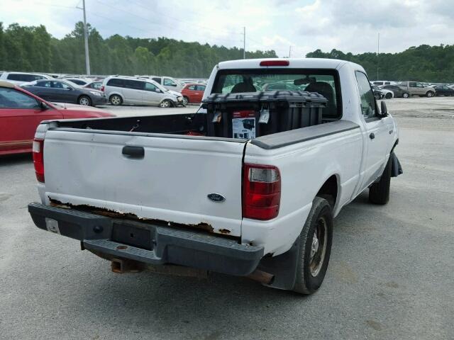 1FTYR10U13TA23940 - 2003 FORD RANGER WHITE photo 4