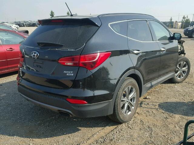 5XYZUDLBXGG316252 - 2016 HYUNDAI SANTA FE S BLACK photo 4