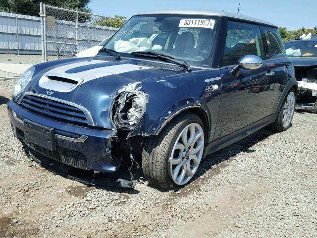 WMWRE33586TL21371 - 2006 MINI COOPER S BLUE photo 2