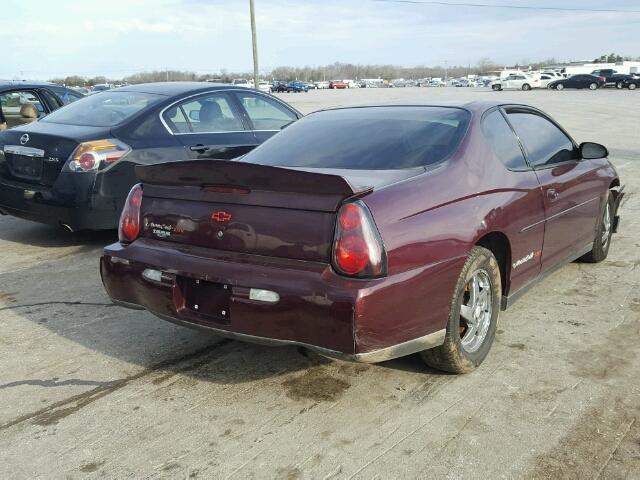 2G1WW12E139192569 - 2003 CHEVROLET MONTE CARL 栗色 照片 4