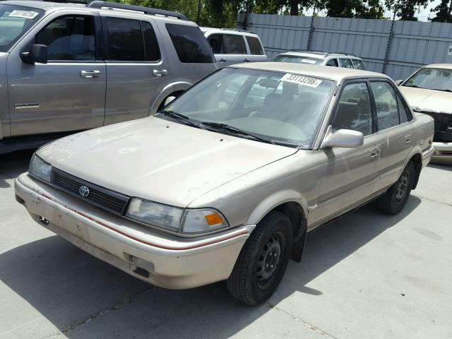 1NXAE97A6MZ239538 - 1991 TOYOTA COROLLA LE BROWN photo 2