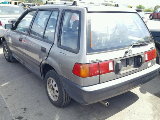 JHMEY3841KS003289 - 1989 HONDA CIVIC WAGO SILVER photo 3