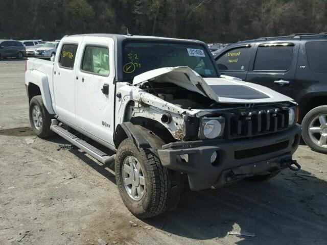 5GNEN13E898155284 - 2009 HUMMER H3T WHITE photo 1