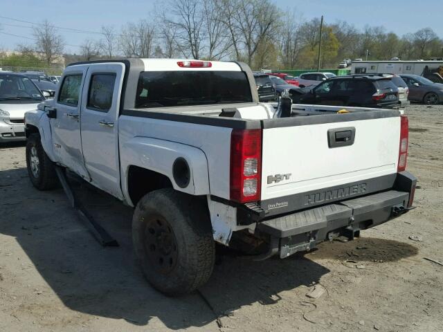 5GNEN13E898155284 - 2009 HUMMER H3T WHITE photo 3