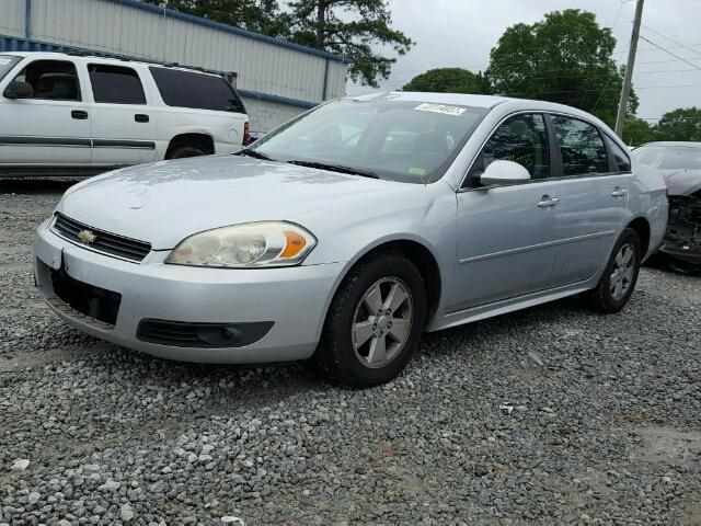 2G1WB5EK5A1183616 - 2010 CHEVROLET IMPALA LT SILVER photo 2