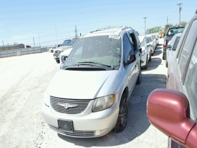 2C8GP64L93R239279 - 2003 CHRYSLER TOWN & COU SILVER photo 2