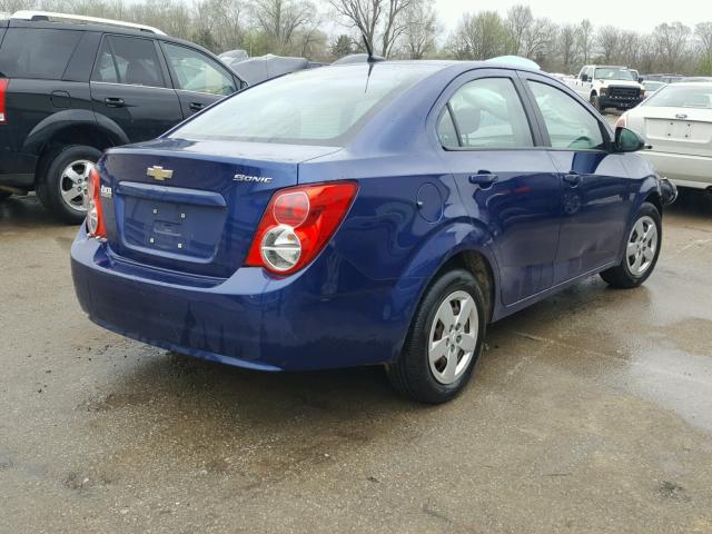 1G1JA5SH5D4194159 - 2013 CHEVROLET SONIC LS 蓝色 照片 4