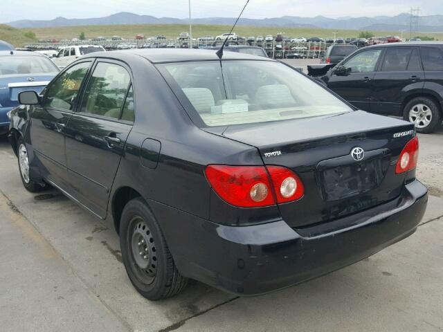 1NXBR32E58Z019216 - 2008 TOYOTA COROLLA CE BLACK photo 3