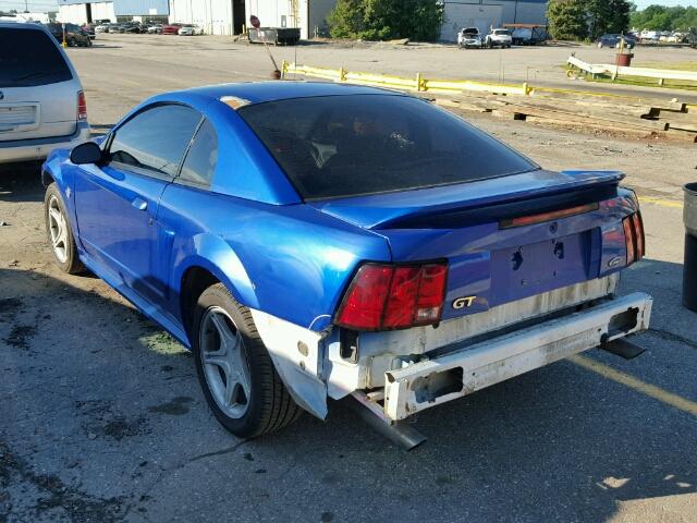 1FAFP42X0XF160173 - 1999 FORD MUSTANG BLUE photo 3