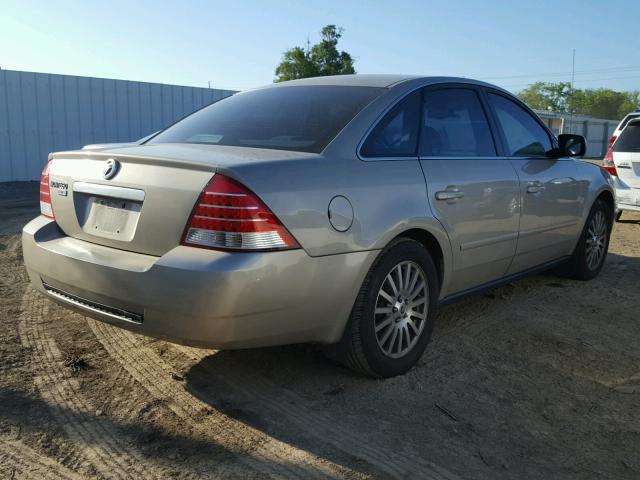 1MEHM42175G607725 - 2005 MERCURY MONTEGO PR GOLD photo 4