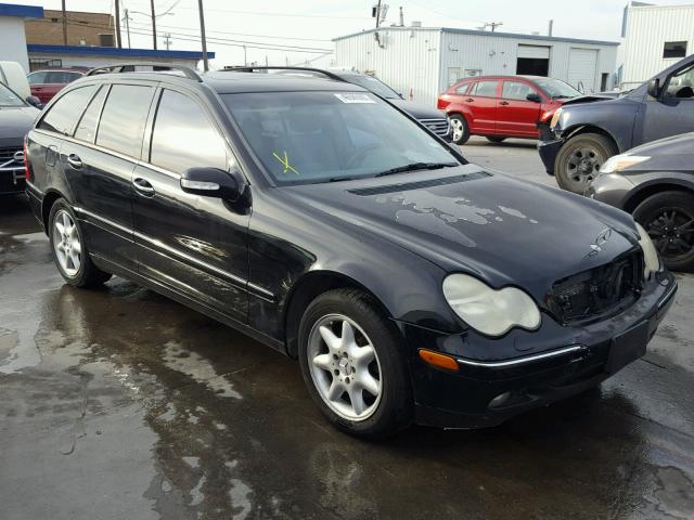 WDBRH81J03F342845 - 2003 MERCEDES-BENZ C 240 SPOR BLACK photo 1