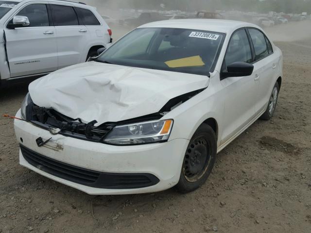 3VW2K7AJ1BM365786 - 2011 VOLKSWAGEN JETTA BASE 白色 照片 2