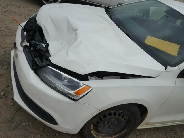 3VW2K7AJ1BM365786 - 2011 VOLKSWAGEN JETTA BASE 白色 照片 9